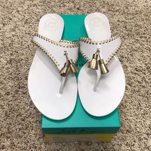 Jack Rogers Alana Jelly shoe white